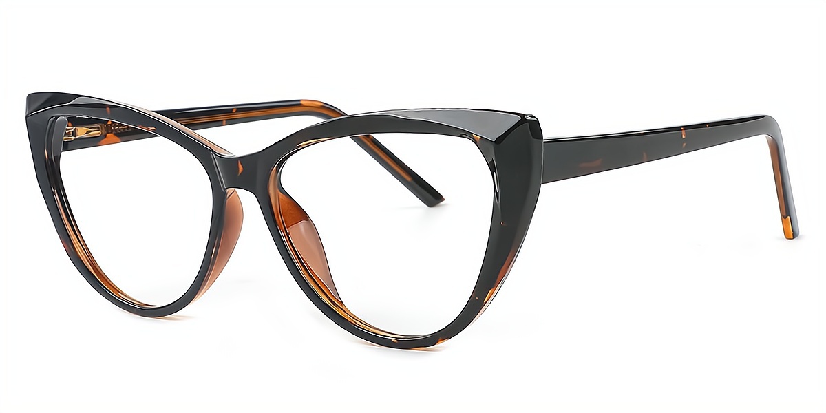 Tortoise Cat Eye Exquisite Modish TR90 Eyeglasses