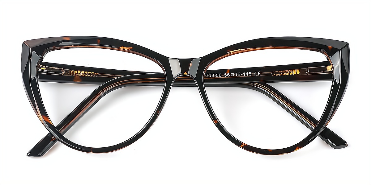 Tortoise Cat Eye Exquisite Modish TR90 Eyeglasses