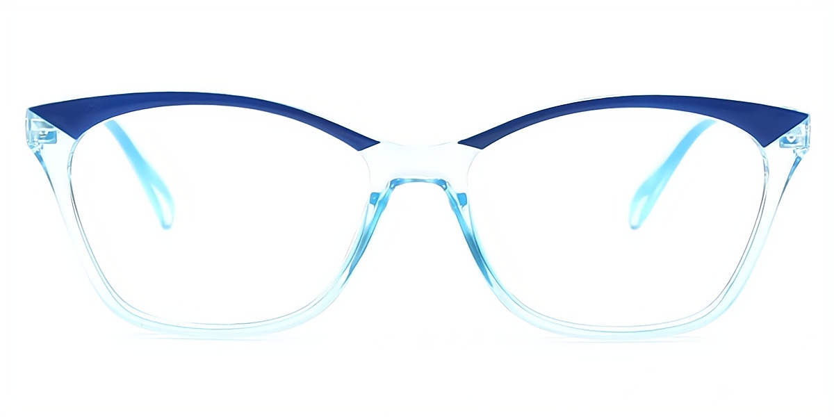 Blue Cat Eye Modish Plastic Eyeglasses