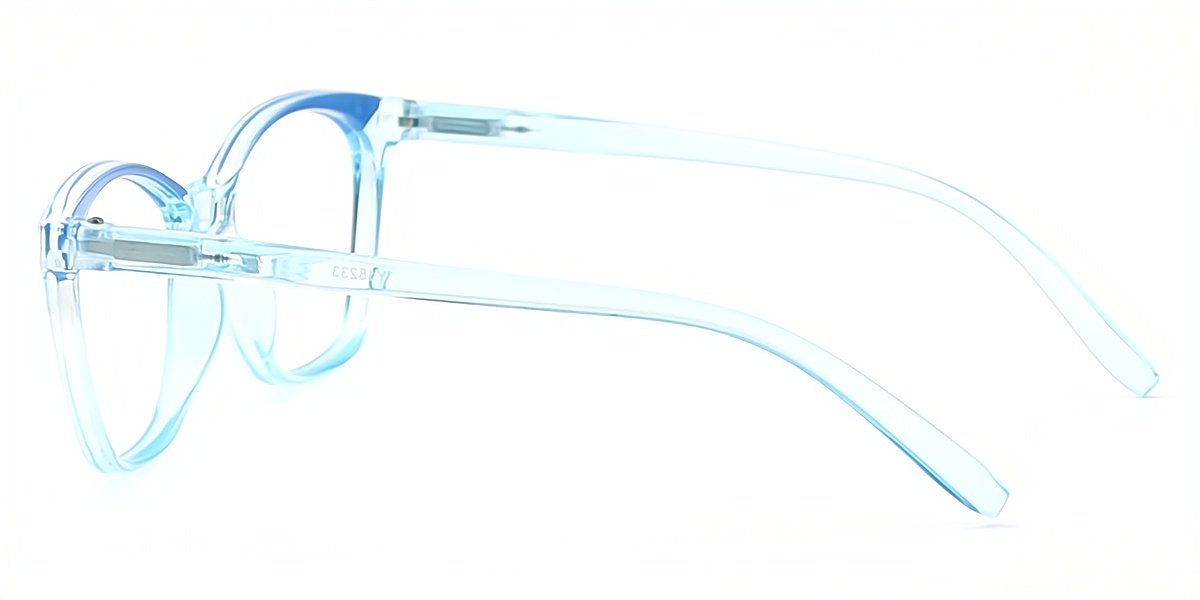 Blue Cat Eye Modish Plastic Eyeglasses