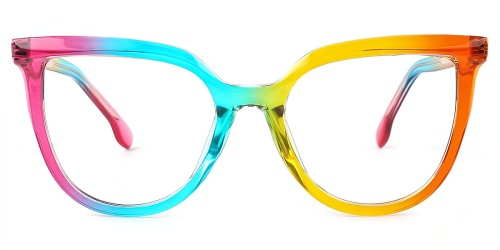 Cateye Gorgeous Unique Full-rim Tr90 Large Glasses