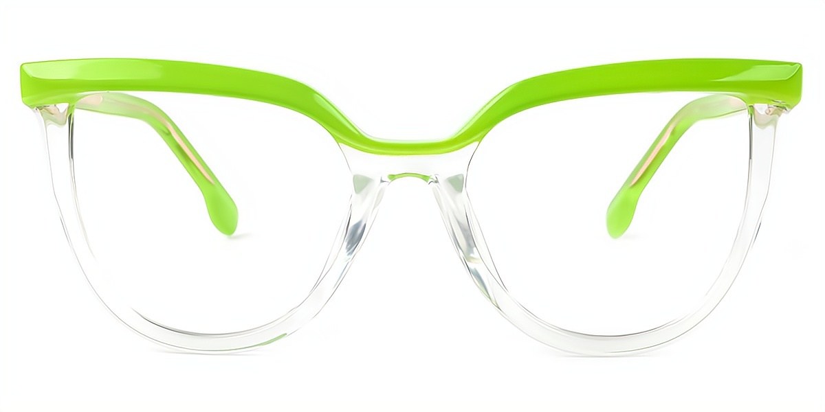 Green Cat Eye Modish TR90 Eyeglasses