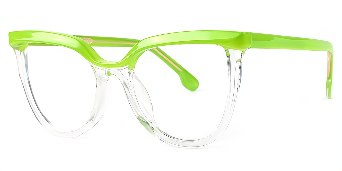 Green Cat Eye Modish TR90 Eyeglasses