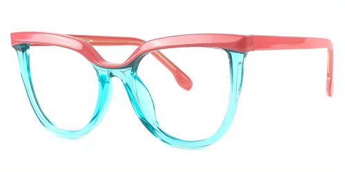 Cateye Gorgeous Unique Full-rim Tr90 Large Glasses