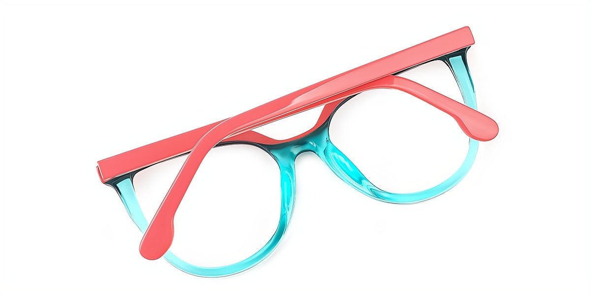 Pink Blue Cat Eye Modish TR90 Eyeglasses