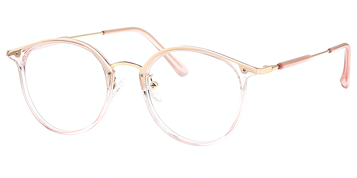 Pink Oval Geek-Chic TR90 Eyeglasses