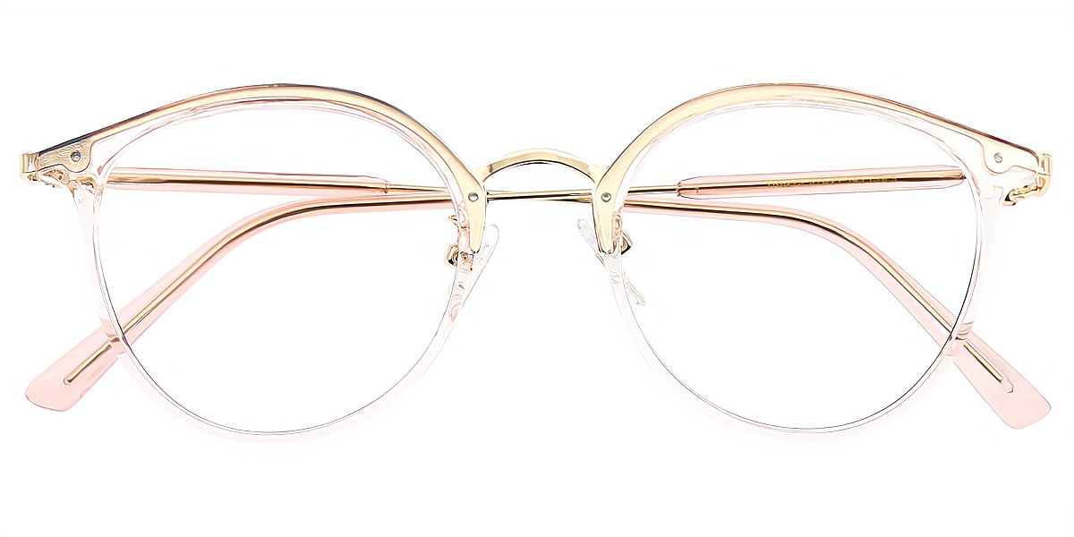 Pink Oval Geek-Chic TR90 Eyeglasses
