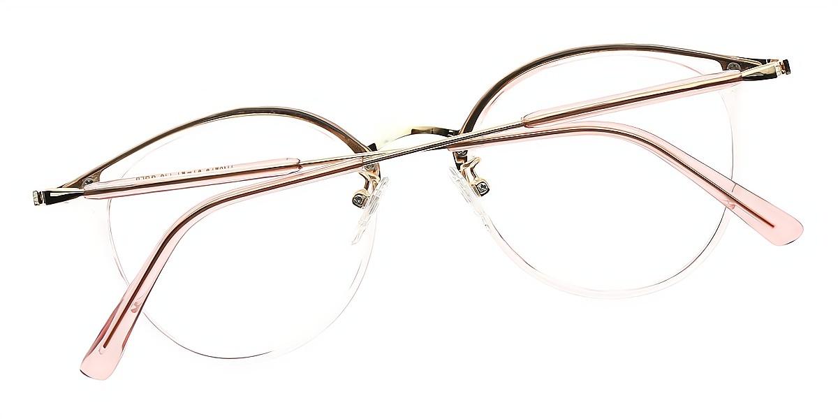 Pink Oval Geek-Chic TR90 Eyeglasses