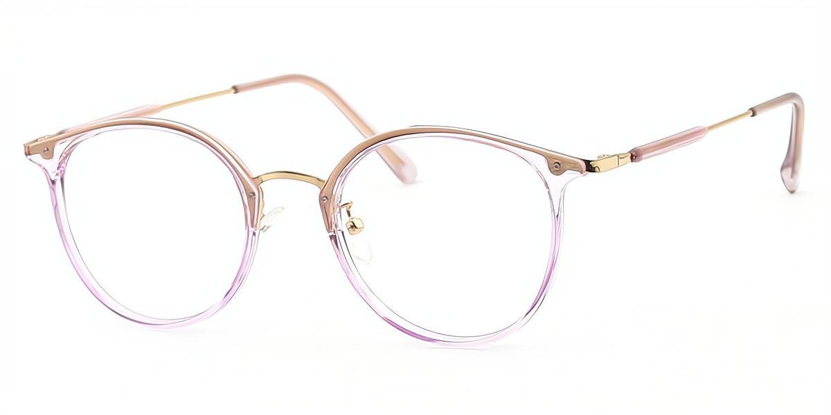 Purple Oval Geek-Chic TR90 Eyeglasses