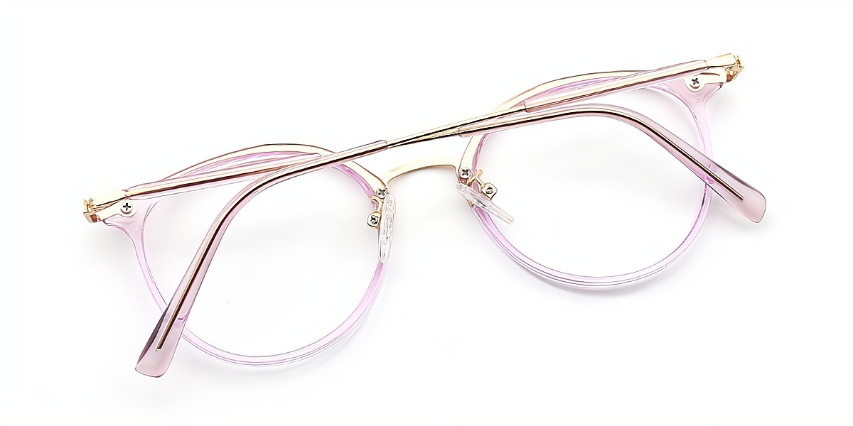 Purple Oval Geek-Chic TR90 Eyeglasses
