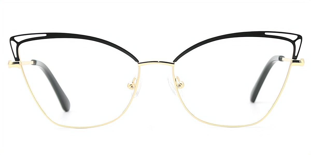 Pursuit Purple Cat Eye Exquisite Metal Eyeglasses | Muukal.com