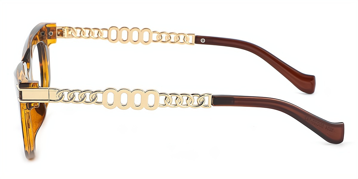 Tortoise Cat Eye Hipster Wide Plastic Eyeglasses