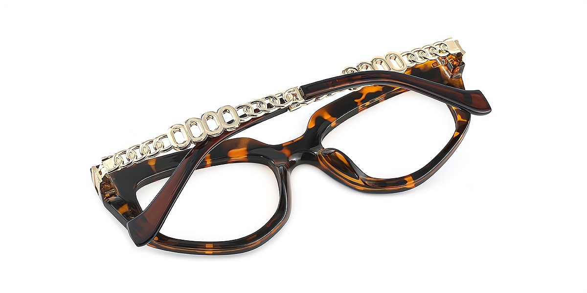 Tortoise Cat Eye Hipster Wide Plastic Eyeglasses