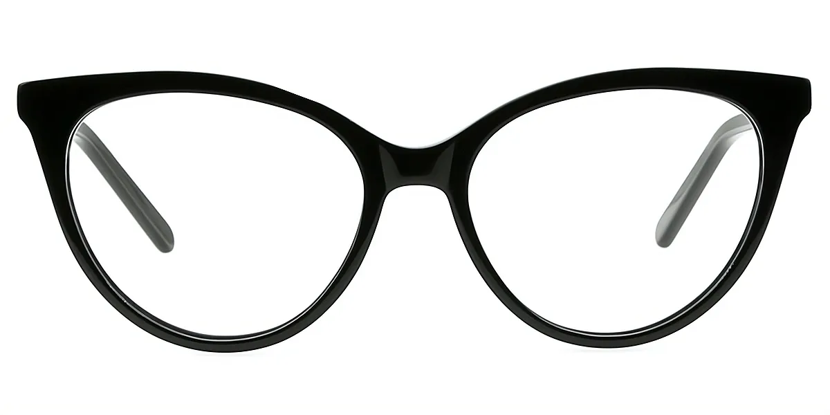 Black Cat Eye Chic Acetate Eyeglasses