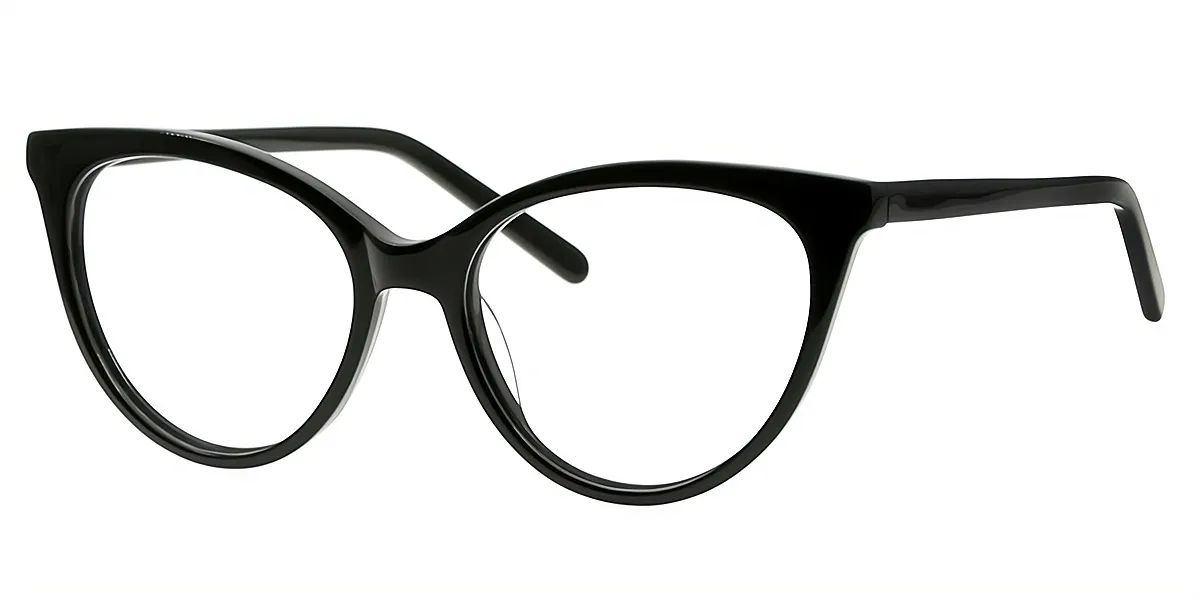 Black Cat Eye Chic Acetate Eyeglasses