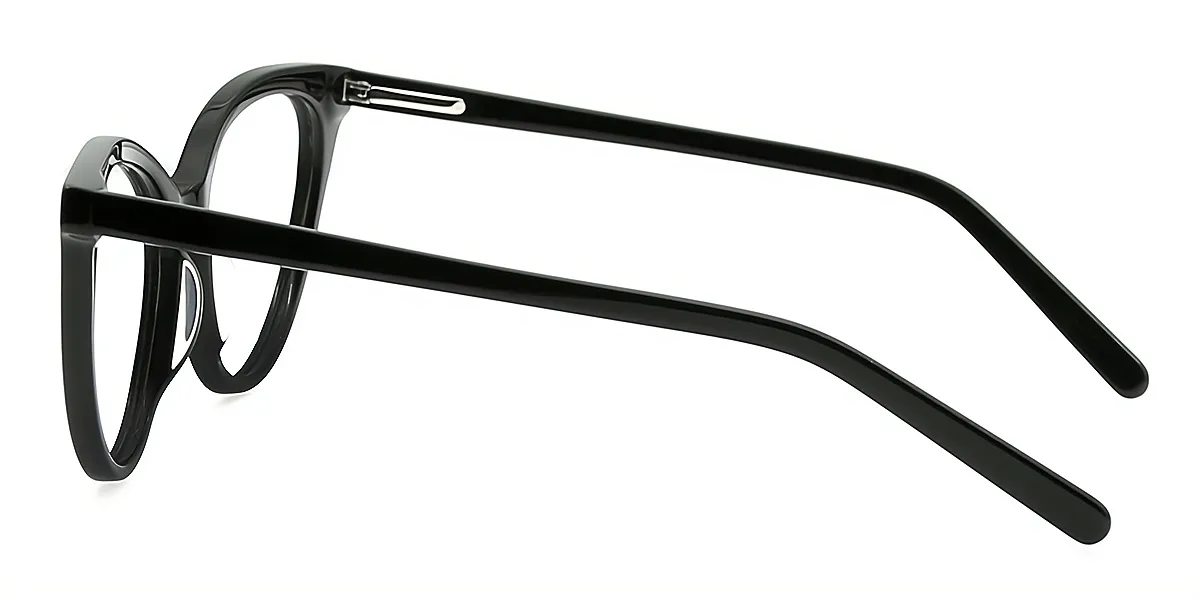 Black Cat Eye Chic Acetate Eyeglasses