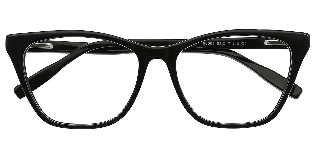Black Cat Eye Hipster TR90 Eyeglasses