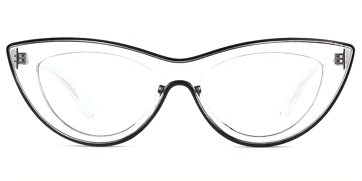 Black Cat Eye Geek-Chic TR90 Eyeglasses