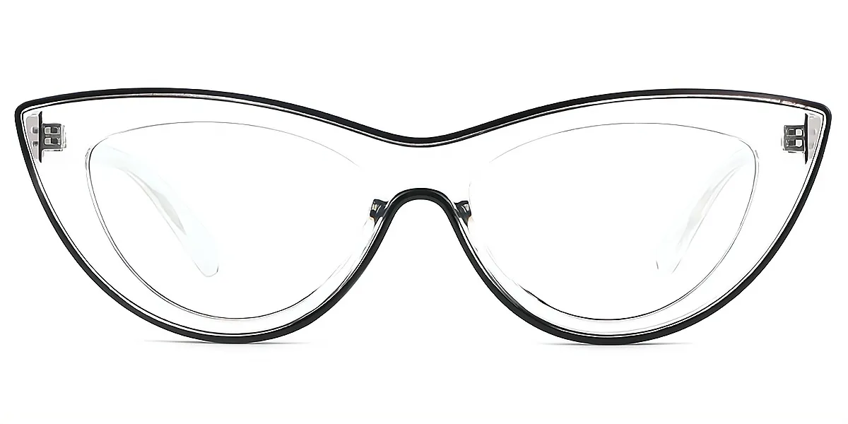 Black Cat Eye Geek-Chic TR90 Eyeglasses