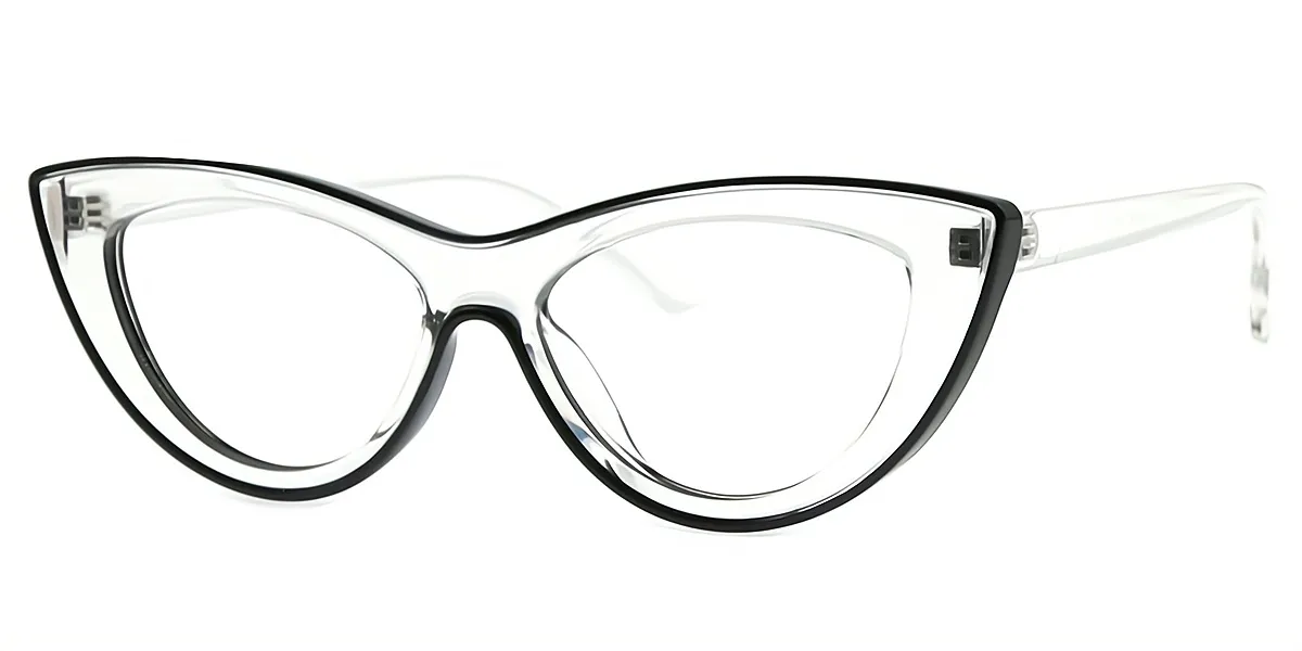 Black Cat Eye Geek-Chic TR90 Eyeglasses