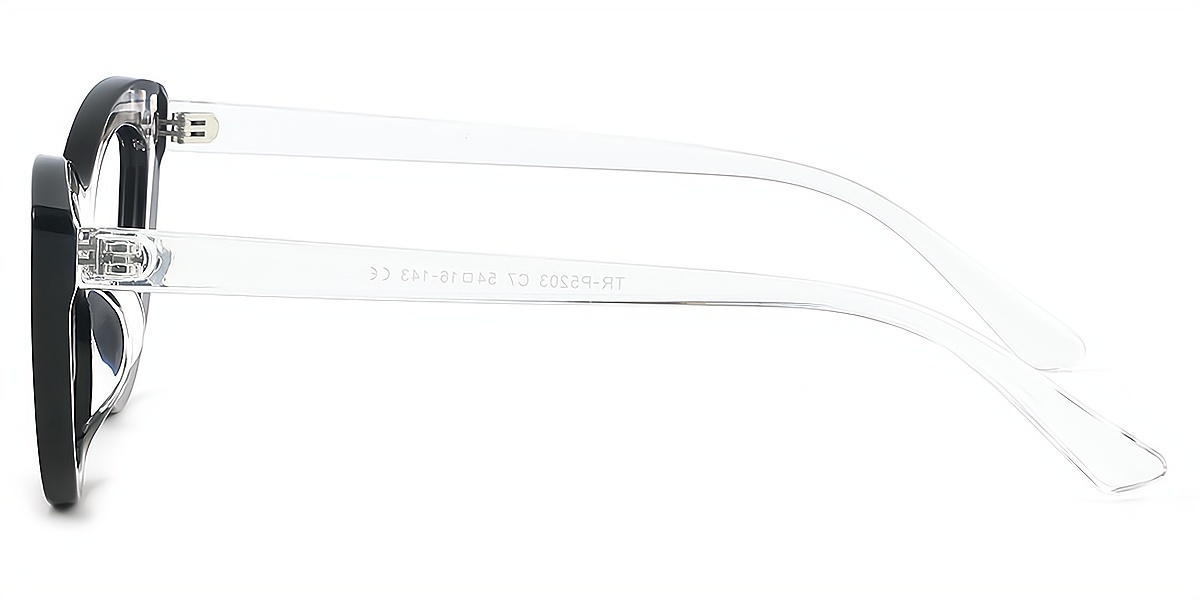 Black Cat Eye Geek-Chic TR90 Eyeglasses