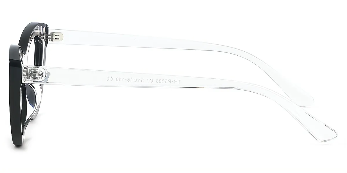 Black Cat Eye Geek-Chic TR90 Eyeglasses