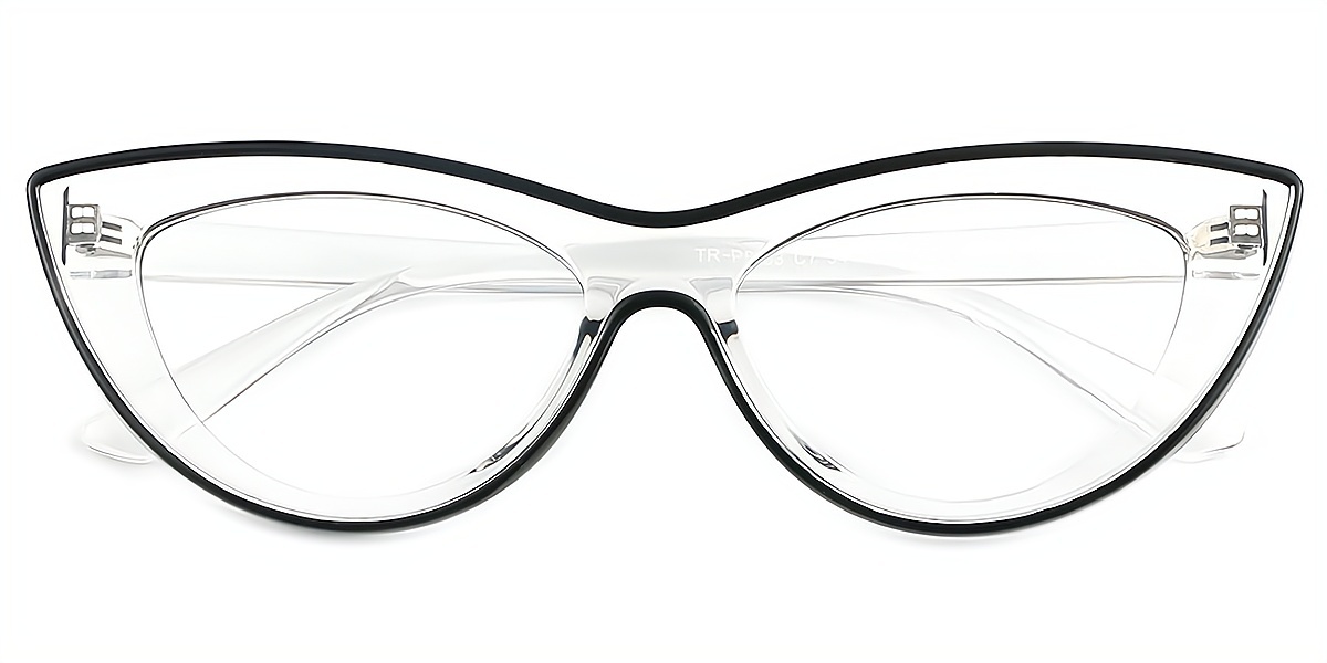 Black Cat Eye Geek-Chic TR90 Eyeglasses