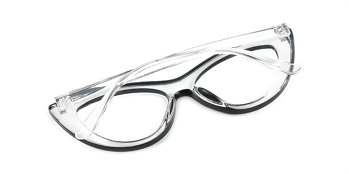 Black Cat Eye Geek-Chic TR90 Eyeglasses