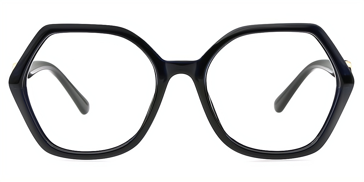 Hardy Purple Geometric Chic TR90 Eyeglasses | Muukal.com