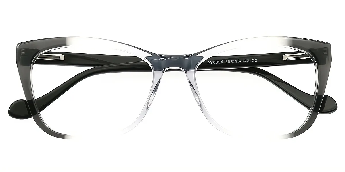 Black Gradient Butterfly Unique TR90 Eyeglasses
