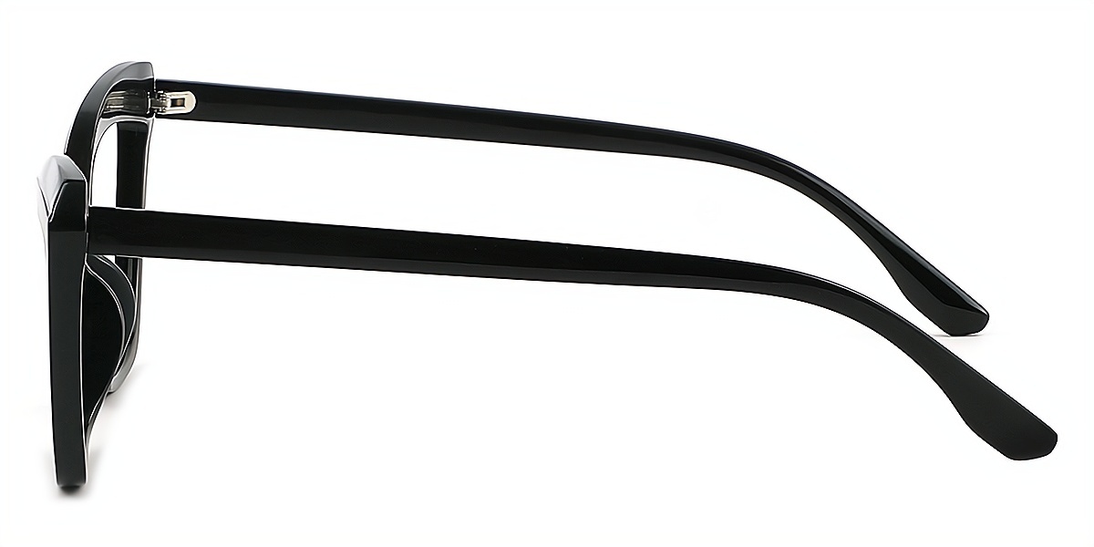 Black Cat Eye Hipster Plastic Eyeglasses