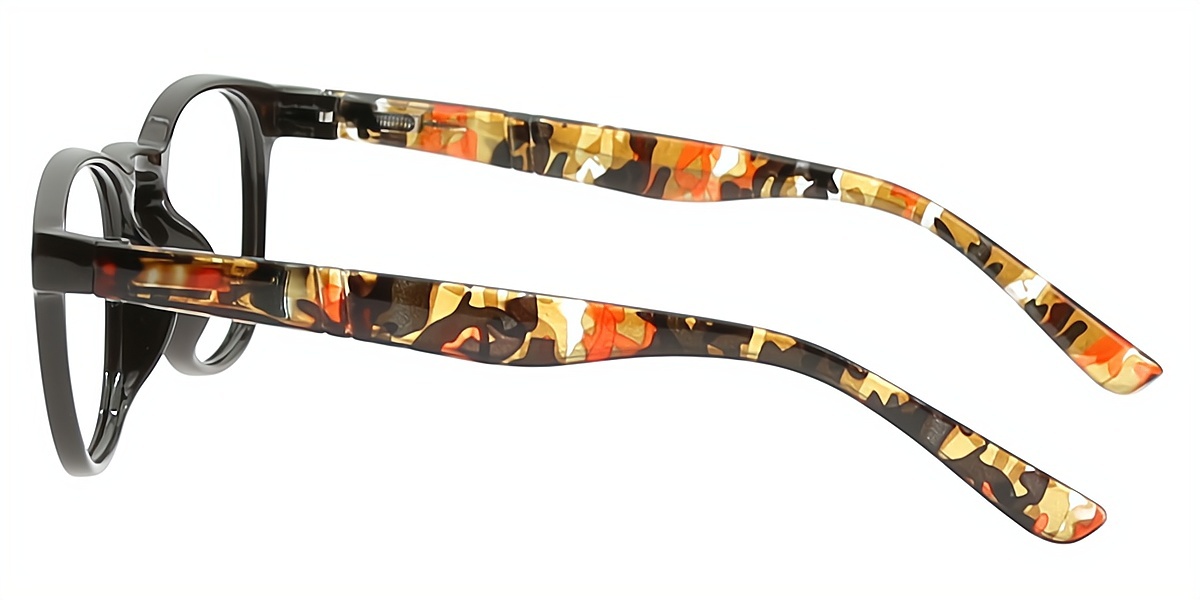 Brown Oval Classic TR90 Eyeglasses