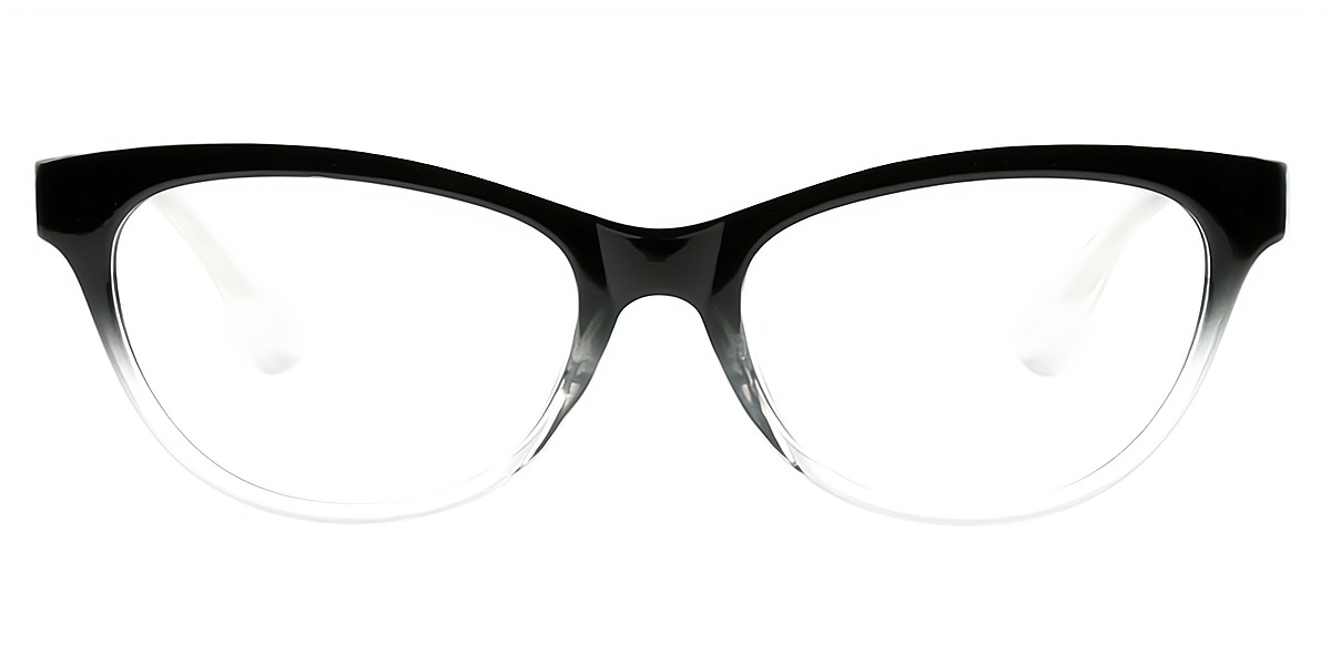 Black Cat Eye Simple Plastic Eyeglasses