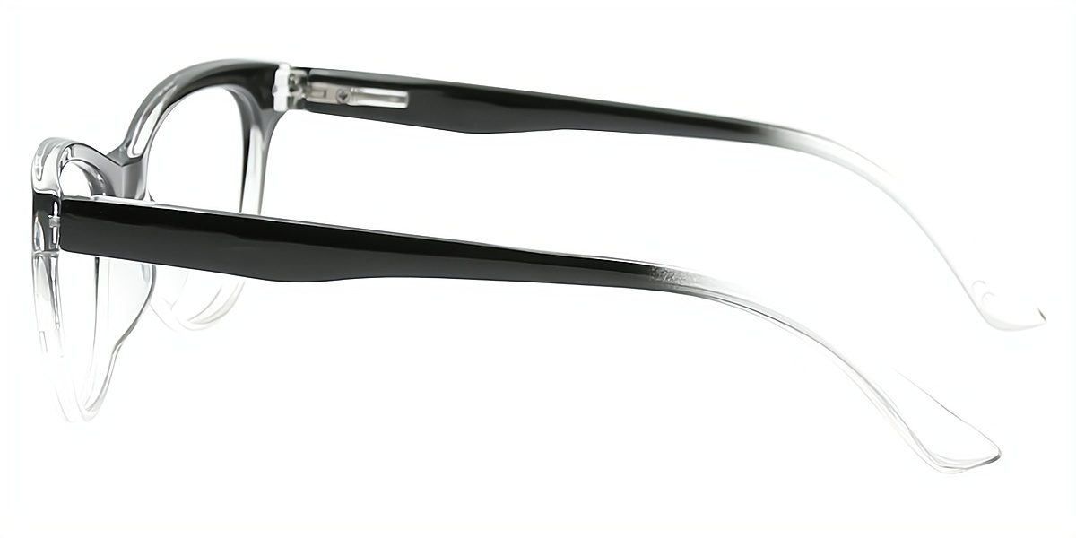 Black Cat Eye Simple Plastic Eyeglasses