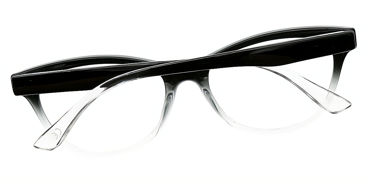 Black Cat Eye Simple Plastic Eyeglasses