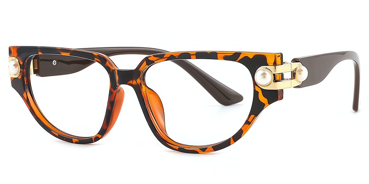 Tortoise Cat Eye Exquisite Plastic Eyeglasses