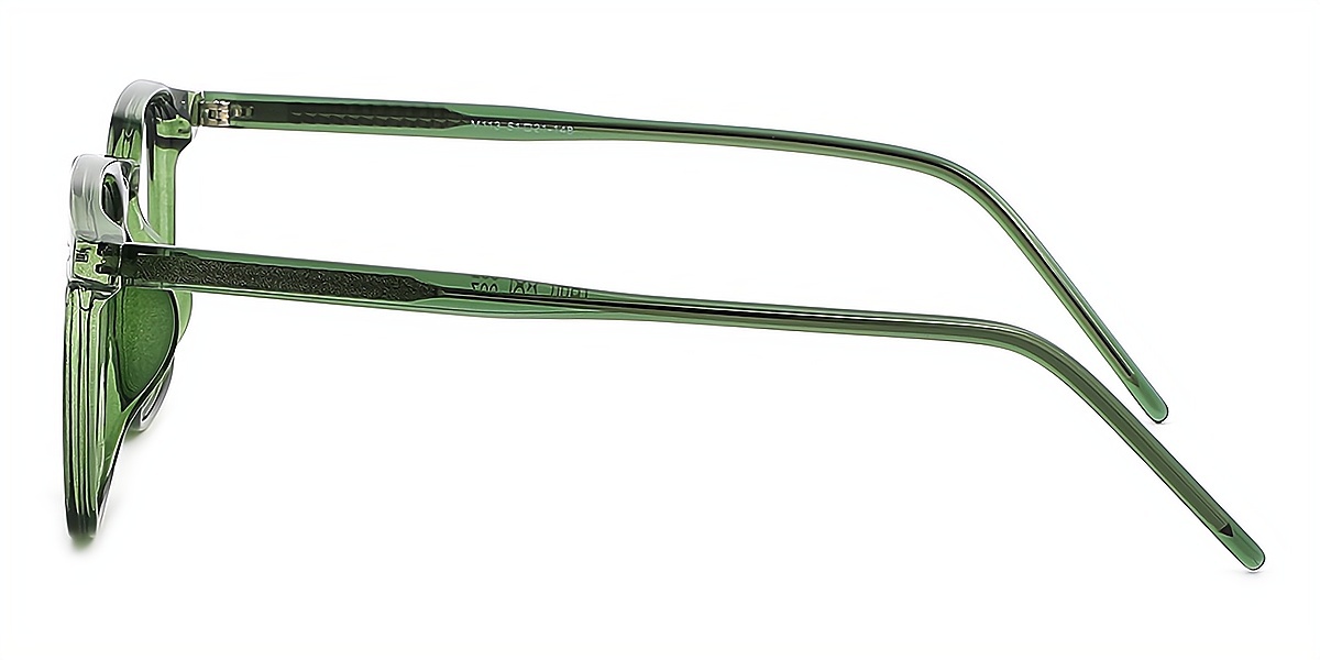 Green Rectangle Simple Oversized TR90 Eyeglasses