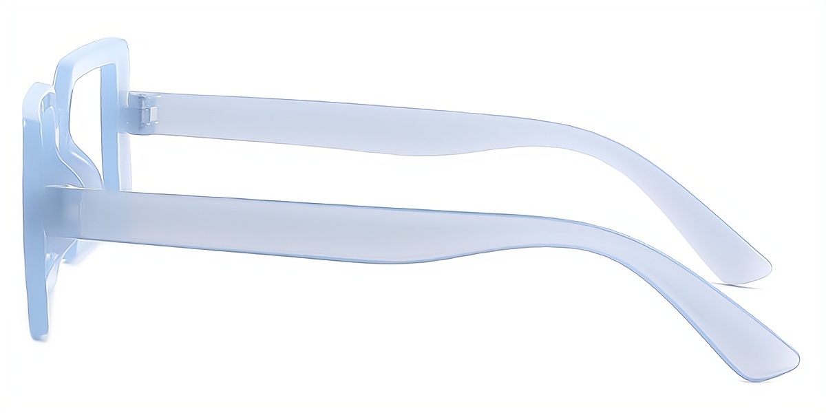 Blue Rectangle Chic Simple Plastic Eyeglasses