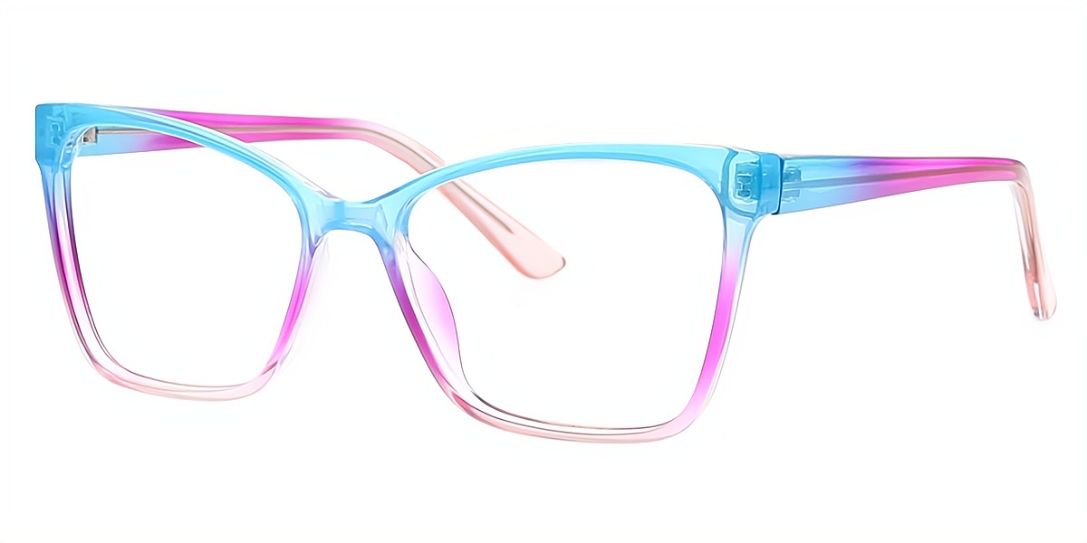 Blue Butterfly Modish Plastic Eyeglasses