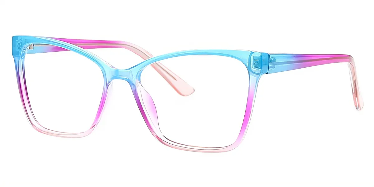 Blue Butterfly Modish Plastic Eyeglasses