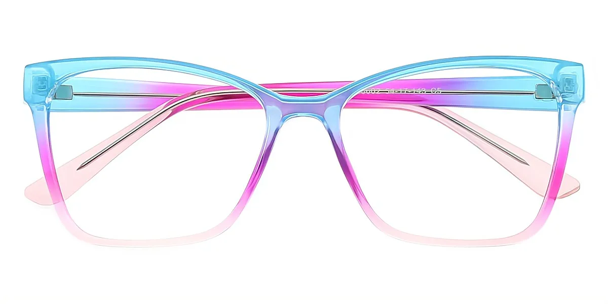Blue Butterfly Modish Plastic Eyeglasses