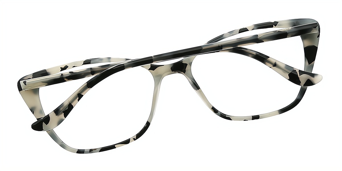 Tortoise Cat Eye Ornate Board Eyeglasses