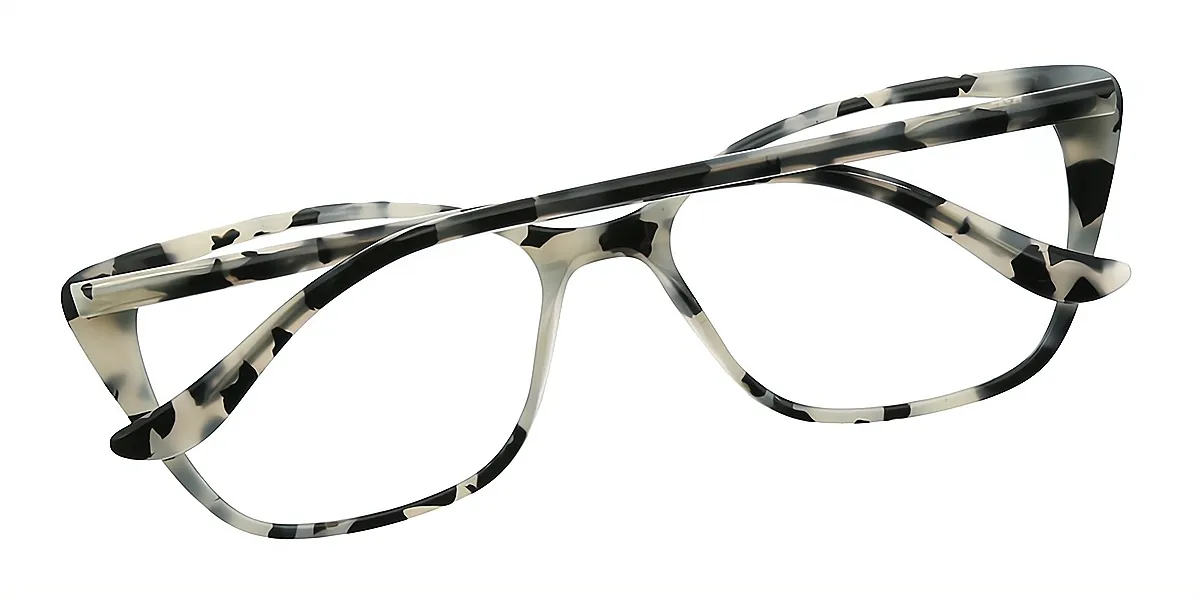Tortoise Cat Eye Ornate Board Eyeglasses