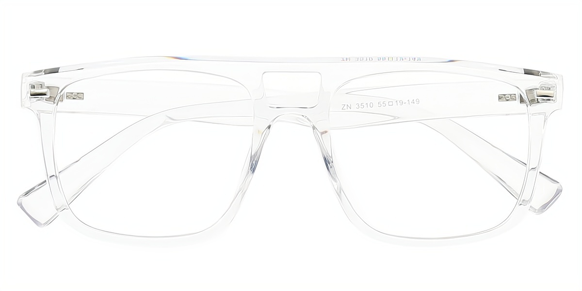 Clear Aviator Elegant Plastic Eyeglasses