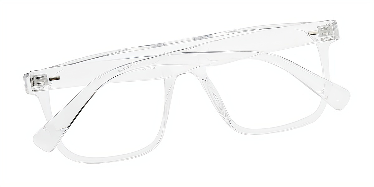 Clear Aviator Elegant Plastic Eyeglasses