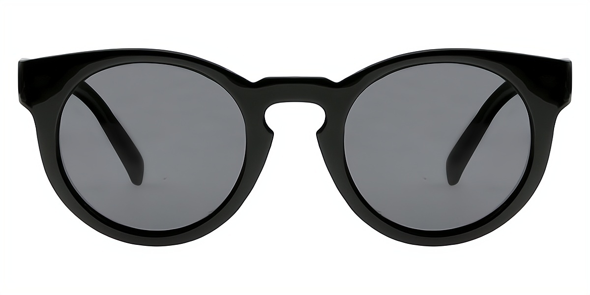 Black Cat Eye Retro Keyhole Bridge Plastic Eyeglasses