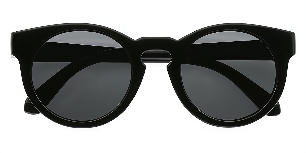 Black Cat Eye Retro Keyhole Bridge Plastic Eyeglasses