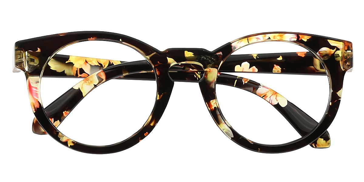 Mix Cat Eye Retro Keyhole Bridge Plastic Eyeglasses