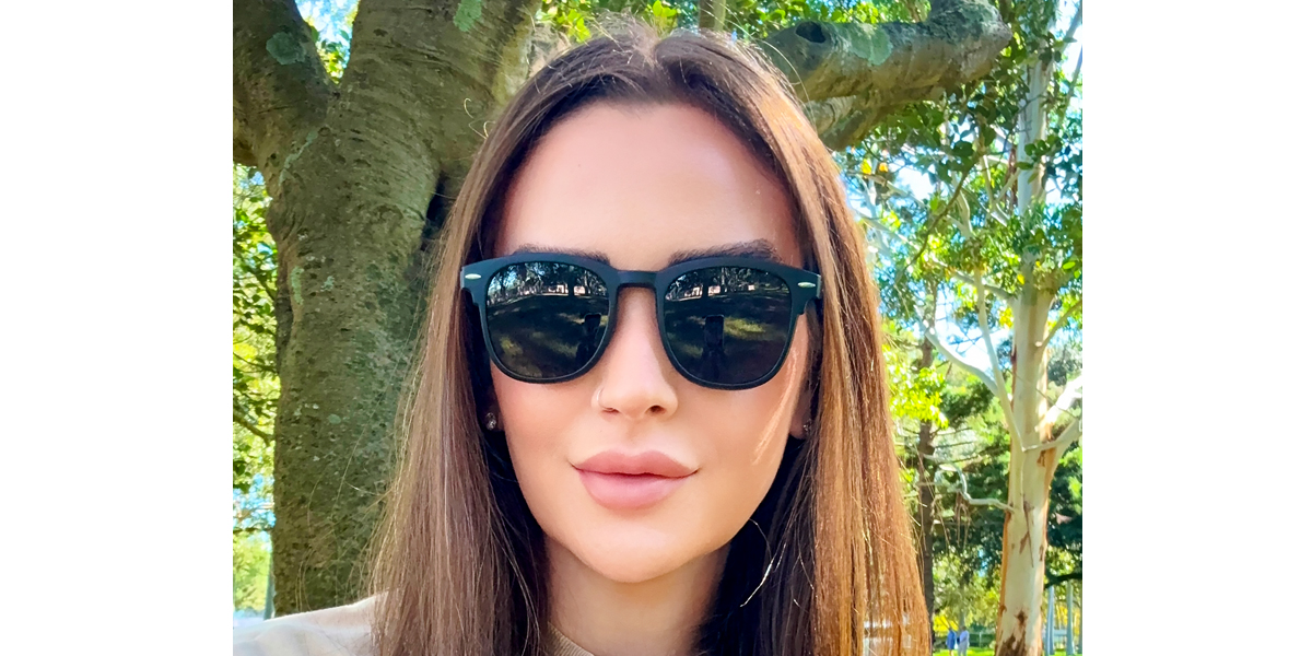 Black Browline Classic Sun-clip Mixed Materials Eyeglasses