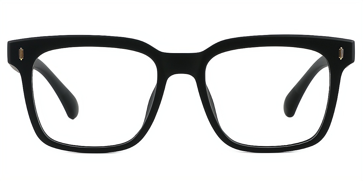 Black Square Classic Simple TR90 Eyeglasses